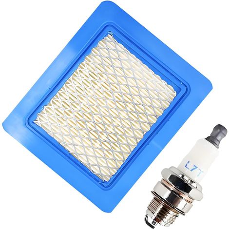 Filtre à air & bougie d’allumage pour tondeuse, kit de rechange pour admission moteur et allumage, insert filtrant pour réduire la saleté, remplacement rapide (1/5)