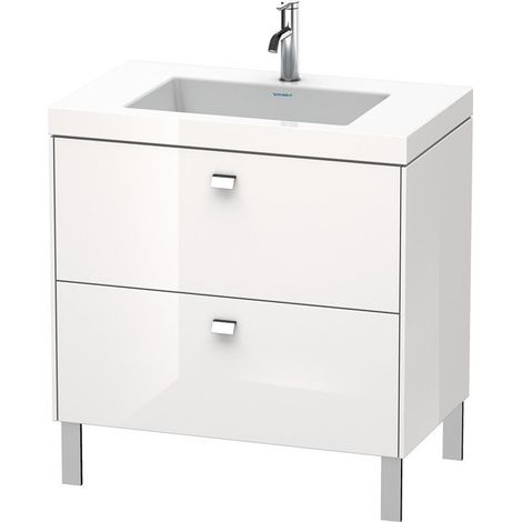Mueble bajo lavabo BRIOSO 701x800x480mm WT Vero Air Gri ch 3 orificios para grifería