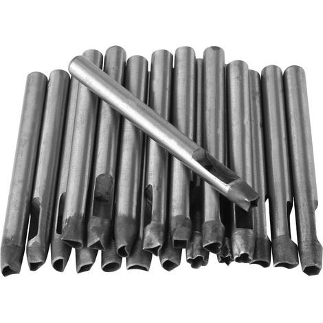 Set mit 20 6-mm-Blütenstanzen aus Kohlenstoffstahl für Leder, Locher für Gürtel und Geldbörsen, Basteldekoration (1/5)
