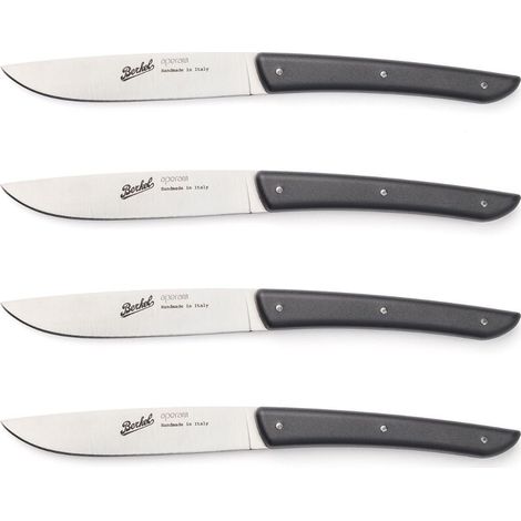 Berkel Juego de 4 cuchillos para carne negros (1/4)