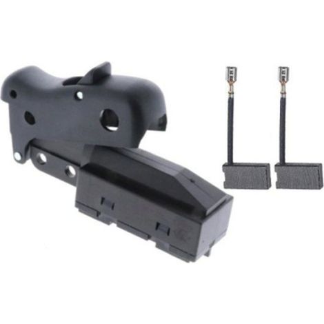 1 Interrupteur à Déclenchement,2 Balais de charbon,Plastique,Pour Scie à Onglets DW715 DW716 DW717 DW718 DWS780 (1/5)