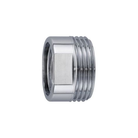 Réduction 1/2" filetage femelle x 3/4" filetage mâle, laiton chromé