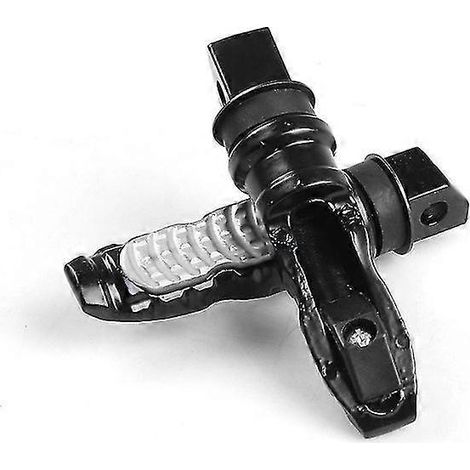 Universelle Motorrad-Soziusfußrasten (1 Paar) – Fußstützen für Roller und Motorrad – Aluminium – Silber (1/5)