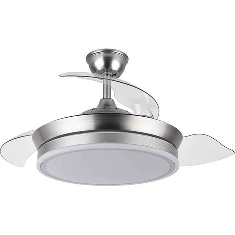 -CAHERSA- Ventilador de Techo  DC BAYOMO NIQUEL 72W 6120LM 91D (1/5)