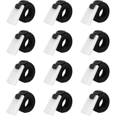 Set de 12 Sangles de Maintien, Fixation pour bâche Solaire de Piscine, Accessoires Enrouleur de Couverture Solaire