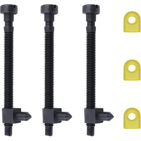 3 vis de réglage de tendeur de chaîne pour tronçonneuses HUSQVARNA 61 66 266 268 (lot de 3)
