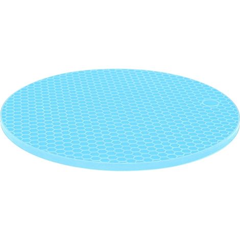 Food-grade silicone placemat, 7x7 inch thick thermal insulation pad, non-slip microwave oven mat, easy to clean, for countertop (1/5)