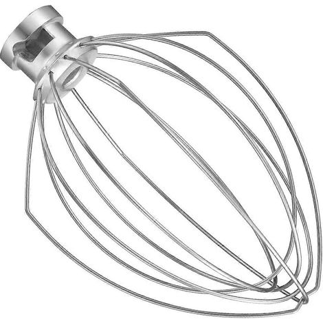 Fouet métallique pour robot pâtissier KitchenAid 5QT Lift et 6QT, accessoire fouet, mélangeur à œufs et crème en acier inoxydable (1/4)