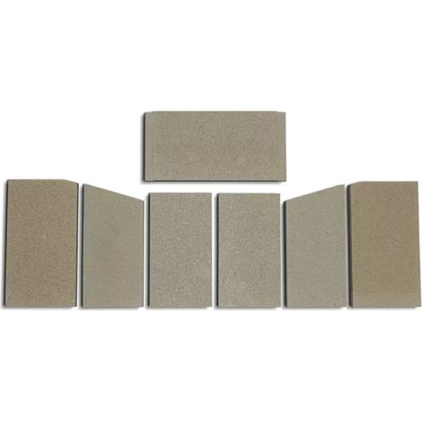 Habillage de foyer A pour poêles à cheminée Alamo de Justus - vermiculite - 7 pièces
