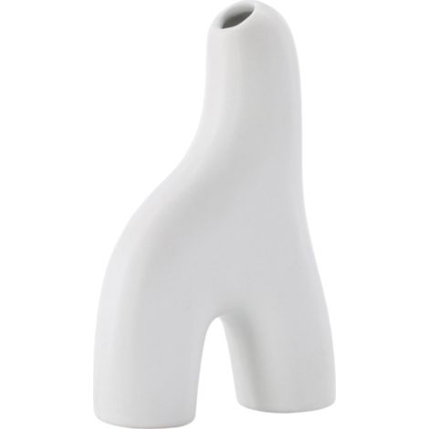 Vase Design "Aya" 16cm Blanc (1/5)