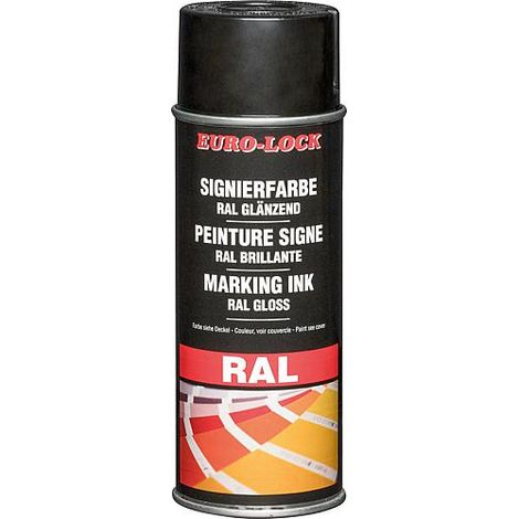 Spray couleur RAL 9005 noir profond brillant, 400 ml (1/5)