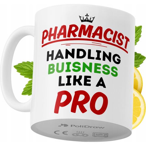 Lustige Kaffee- oder Teetasse für Apotheker mit witzigem Textdesign – ideal für Geburtstage, Namenstage, Feiertage und besondere Anlässe. Hochwertige Tasse für Zuhause, Büro und Arbeit. Farbe: Weiß, 3