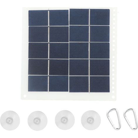Panneau solaire portable 7W robuste et pratique pour voyages en plein air (1/5)