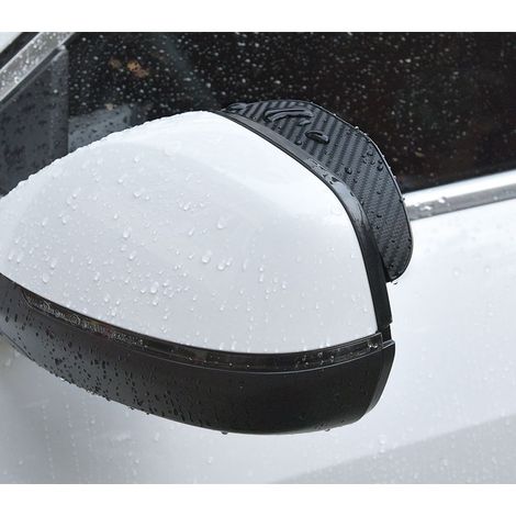 Pare-soleil universel pour rétroviseur extérieur, style fibre de carbone, imperméable et anti-UV pour voiture (1/5)