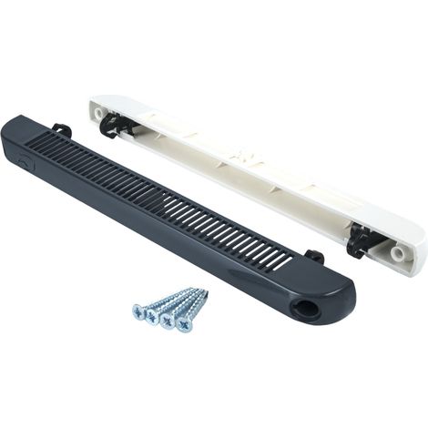 Rejilla de ventilación manual para ventana F Vent 1250 con clip, color blanco/antracita. (1/3)