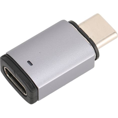 Este adaptador magnético USB-C admite carga rápida de 100 W y transferencia de datos de alta velocidad de 480 Mbps. Es plug-and-play y compatible con dispositivos como MacBook Pro, Air, Surface Book,  (1/4)