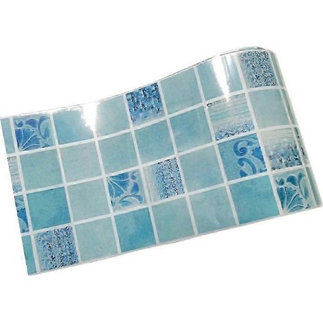 Sticker mural mosaïque imperméable en PVC, 500 x 20 cm, décoration murale pour la maison-006 (1/5)
