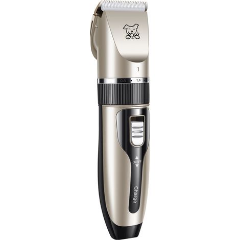 Tondeuse à poils professionnelle pour animaux de compagnie, kit de toilettage rechargeable et tondeuse à pattes pour chiens et chats, outil de coupe électrique sans fil à faible bruit (1/5)