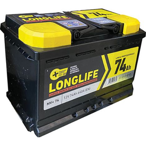 Batteria auto modulo valore + ah  74 dx spunto 640a mm 278x175 h.mm 190