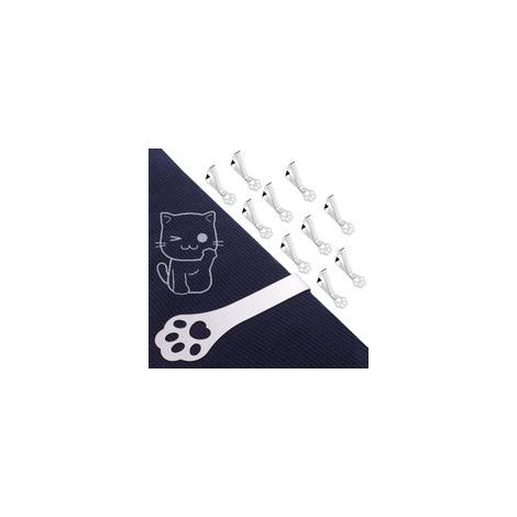 Lot de 10 Clips pour Nappe de Pique-Nique, Pinces en Acier Inoxydable Robustes pour Table Intérieure et Extérieure, Camping, Mariage, Restaurant (1/4)
