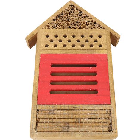 Nichoir en bois pour abeilles, hôtel à insectes, abri, décoration de jardin, boîte à nids (1/5)