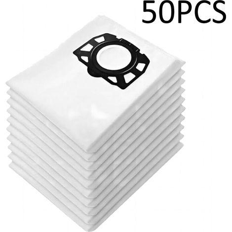 Lot de 50 Sacs pour Aspirateur Karcher wd4 wd5 wd6 mv4 mv5 mv6 Sac d'aspirateur lavable (1/4)