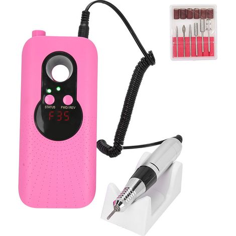 Polisseuse et lustrante électrique rechargeable 35 000 tr/min, rouge (110-240 V), prise standard américaine (1/5)