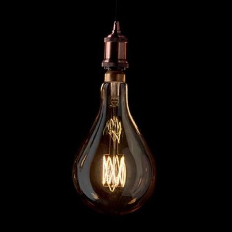 Lampadina Led Goccia E27 8 Watt 2200 K 600 Lm Vintage Ambra (1/2)