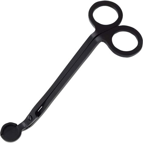 Coupe-mèche de bougie - Ciseaux - Coupe-mèche - Ciseaux - En acier inoxydable - Pour les amateurs de bougies parfumées - Noir - 1 (1/5)