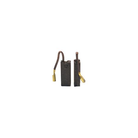 Juego de 2 carbones adaptables para Hilti. Dimensiones: 6,3 x 10 x 26 mm.