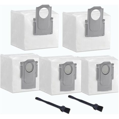 Lot de 5 Sacs à Poussière pour Aspirateur Roborock S7 MaxV Ultra / S7 Pro Ultra / Q7 Max / Q7 Max Plus / Q5+,Accessoires de Remplacement pour base d'aspirateur Grande Capacité 3,5 L- (1/4)