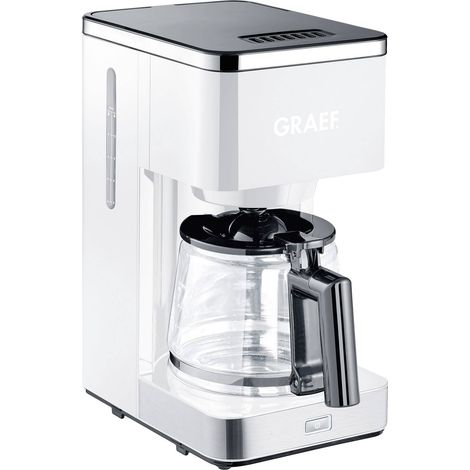 Graef FK 401 Cafetière blanc Nombre de tasse=10 verseuse en verre, fonction de conservation de la ch (1/5)