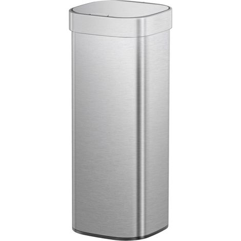 EKO - Poubelle Touch Top Loft 40 litres - Stainless Steel Plastic - inox mat