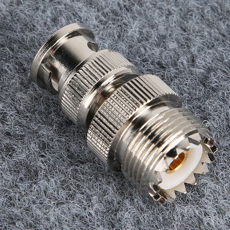 Adaptateur BNC Mâle vers UHF Femelle pour Câble Coaxial RF - 4 Pièces (1/5)