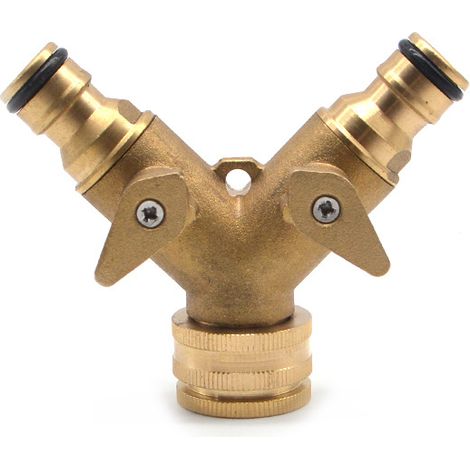 Filiyano-Raccord double en laiton Toolbank pour arroseur automatique (1/4)