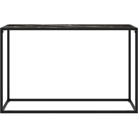 Maison Exclusive - Tavolo Consolle Nero 120x35x75 cm in Vetro Temperato