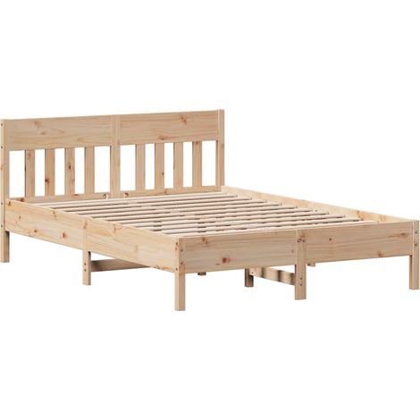 Maison Exclusive - Letto senza Materasso 135x190 cm in Legno Massello di Pino