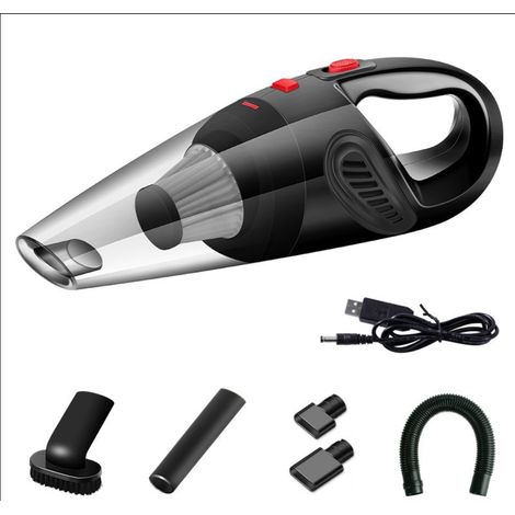 Aspirateur à main sans fil, 4 en 1, charge USB, haute aspiration de 8 500 PA, 120 W Aspirateur portable pour bureau, maison, voiture, extérieur, animaux de compagnie (1/5)