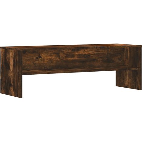 Mobile TV multimediale scaffale per televisione televisore buffet sala da pranzo soggiorno camera da letto rovere affumicato 120 x 40 x 40 cm derivati del legno marrone 020027321