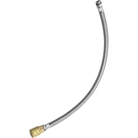 Mandrin pneumatique en cuivre avec 2 mâchoires Filetage 6,35 mm pour gonflage de pneus Tube métallique 45,8 cm (1/5)