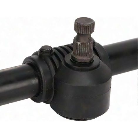 Direction de direction à crémaillère 30T 430mm en acier poli pour karting, quad, SSV et moto, arbre robuste haute performance. (1/2)