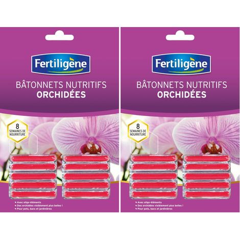 Engrais Bâtonnets Nutritifs Orchidées x 10 - Pour des plantes plus belles - Formule avec oligo-éléments - Jusqu'à 8 semaines de nourriture complète - Plantes en pots et jardinières (1/2)