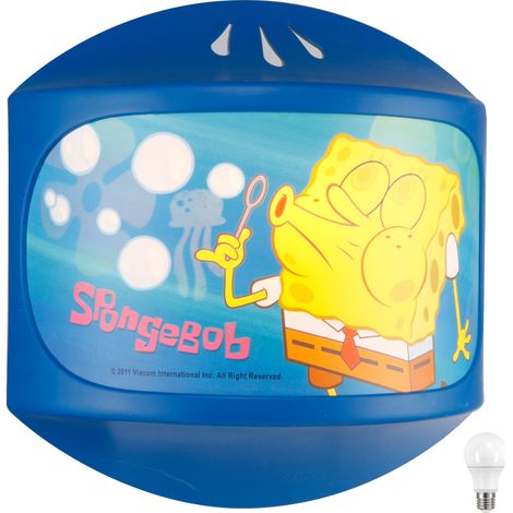 Chambre d'enfant Lampe murale Bob l'Éponge éclairage filles garçons en kit, ampoules LED incluses
