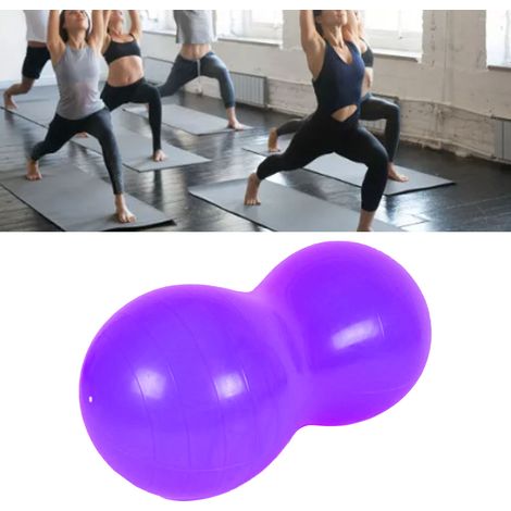 Ballon de gym 100cm pour abdos, yoga et rééducation, couleur violette (1/5)