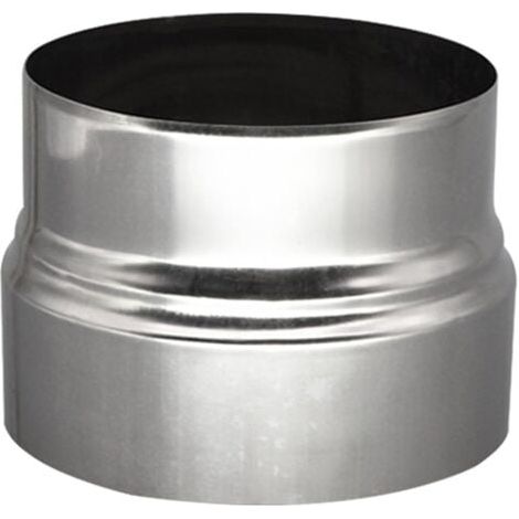 [JAMAIS UTILISÉ] Réduction de conduit de poêle de 120 mm à 110 mm - Raccordement de poêle - Acier inoxydable - Réduction de conduit de cheminée (1/4)