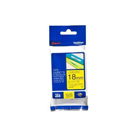 brother Schriftbandkassette TZe-641 schwarz/gelb