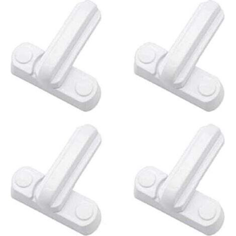 Serrures de sécurité supplémentaires Lot de 4 pour portes, placards et fenêtres – Mécanisme robuste en acier zingué (1/5)