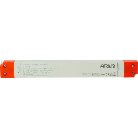 Transformateur LED SELV 100W 24V DC ultra plat 220V (1/5)