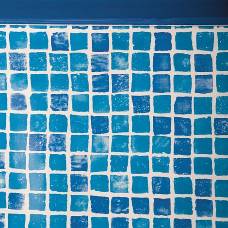 Liner Gre 730 cm - 375 cm - h 132 cm mosaico - colgante sp. 50/100