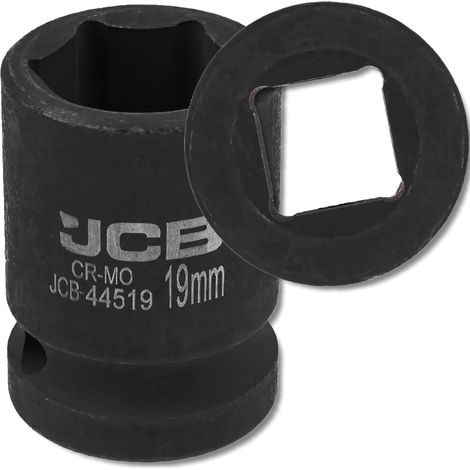 JCB Schlagschrauber-Steckschlüssel 1/2" 19 mm 6-Kant Cr-Mo (1/5)